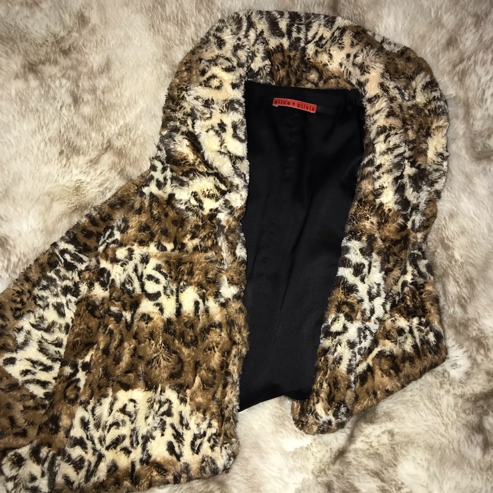 Alice + Olivia faux fur vest